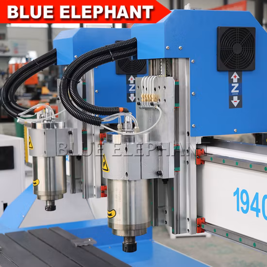Multifuso 1940 3D Wood CNC Router com alta velocidade CNC Router com cabeça dupla