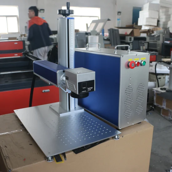 Fácil de operar Split Mini 20W/30W/50W/60W/100W Jpt M7 M8 IP 3D Mopa Color Fiber Laser Marking Machine para Metal Nonmetal