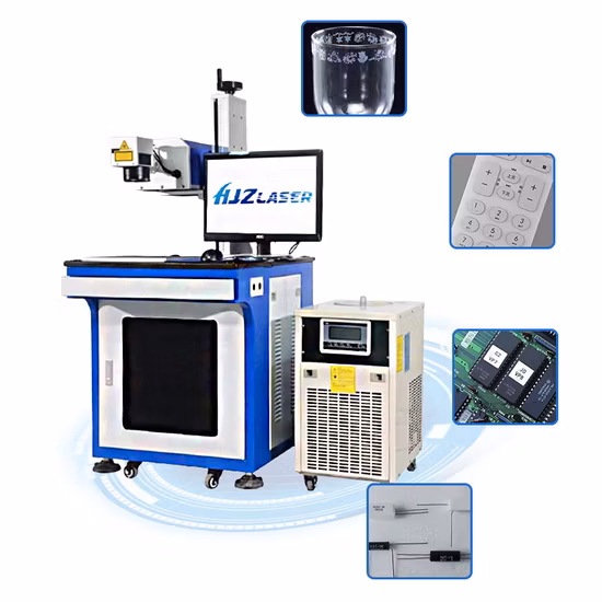 Máquina de inscrição e marcação de cinto de diamante a laser UV
